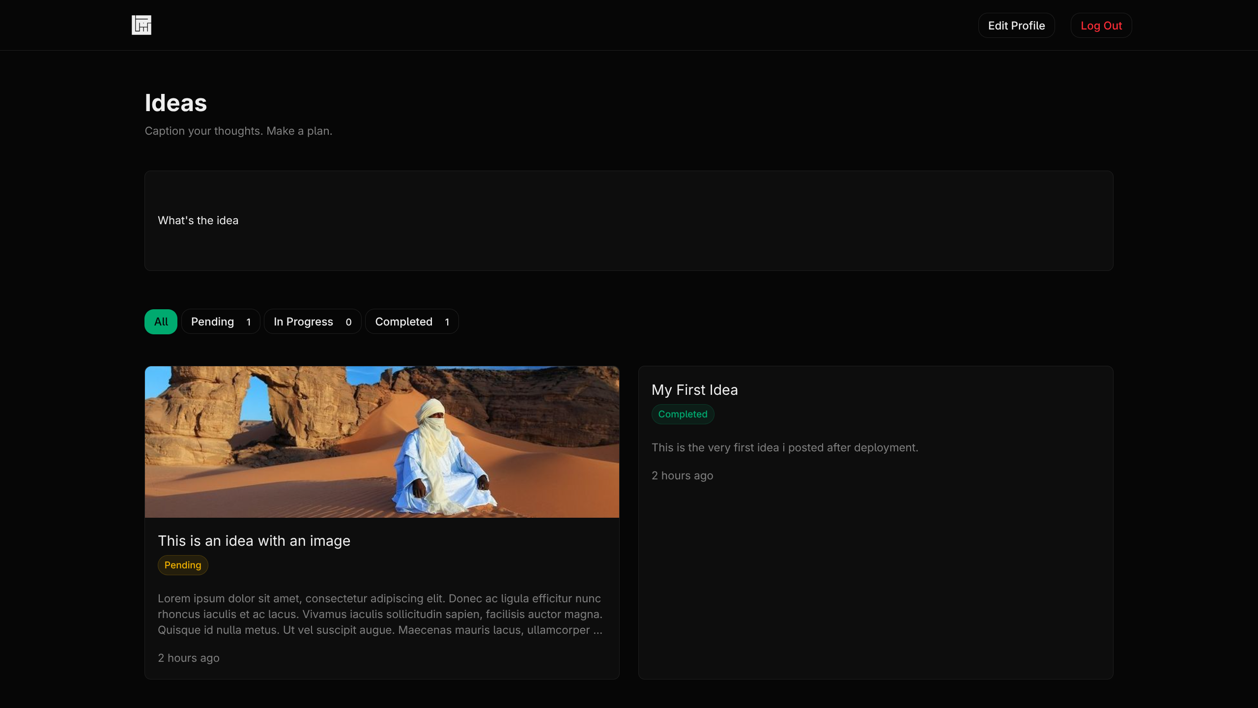 Idea app preview